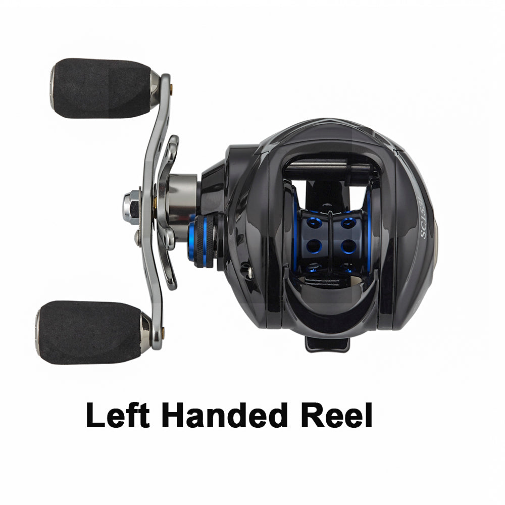 Conquest Crappie Spinning Reel and Fishing Rod Combo Round Baitcasting NEW